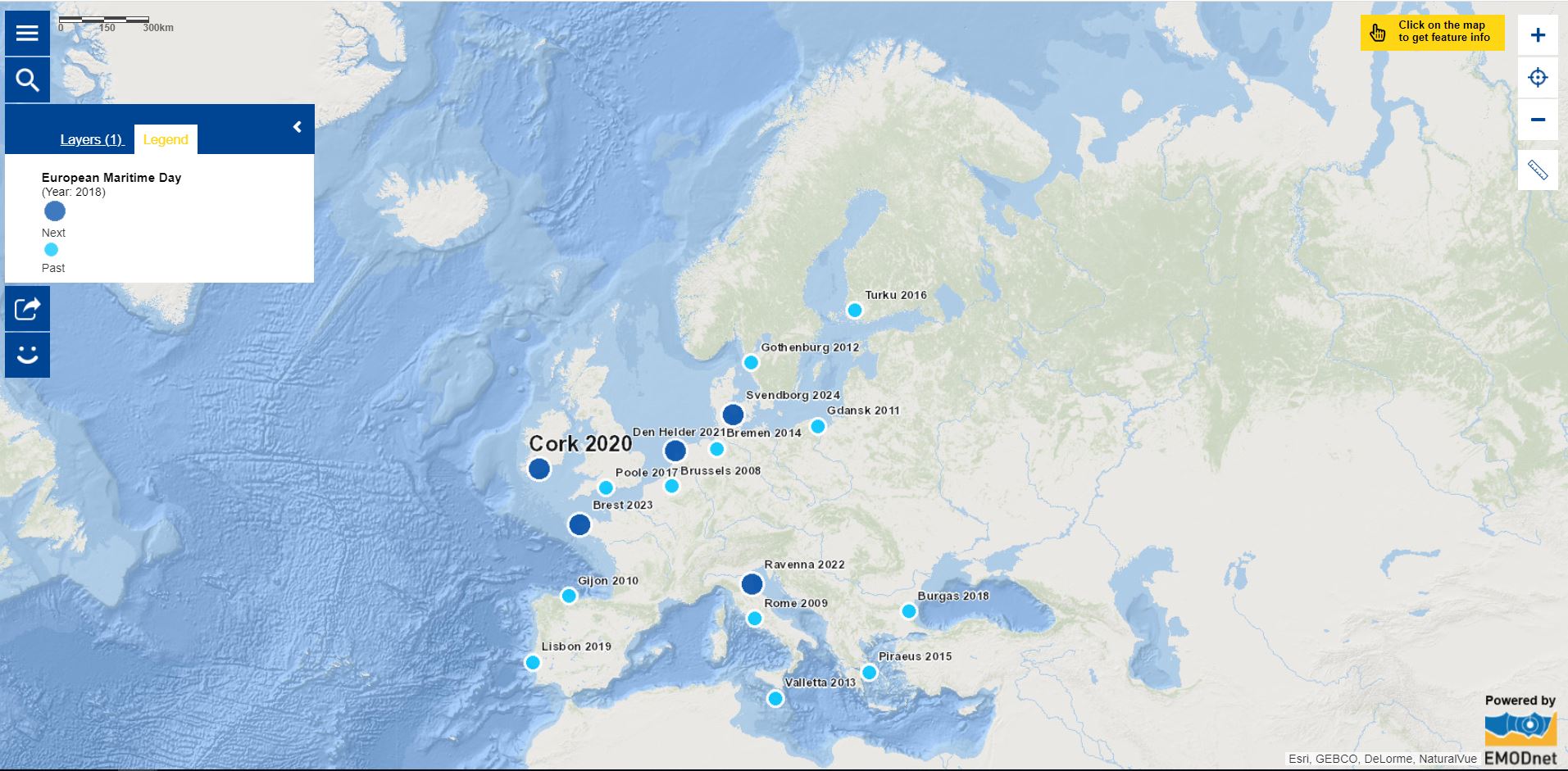 Map of the week European Maritime Day European Marine Observation